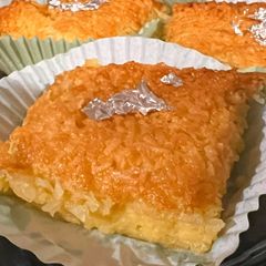 Crustless coconut pie A picture of Crustless coconut pie.