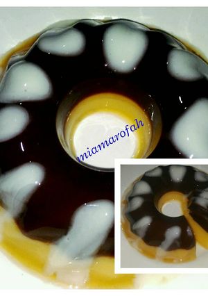 Foto resep Puding Choco Mango saus Vanila