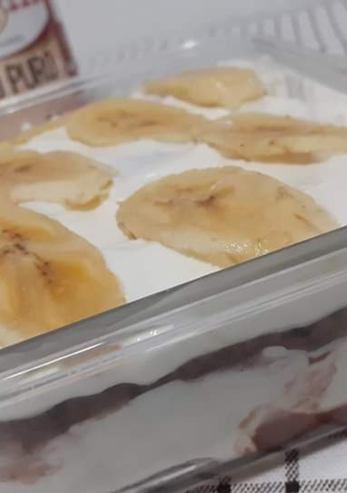 Una foto de Tiramisú de plátano 🍌 y chocolate 🍫