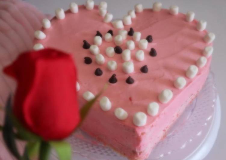Valentine special sponge cake