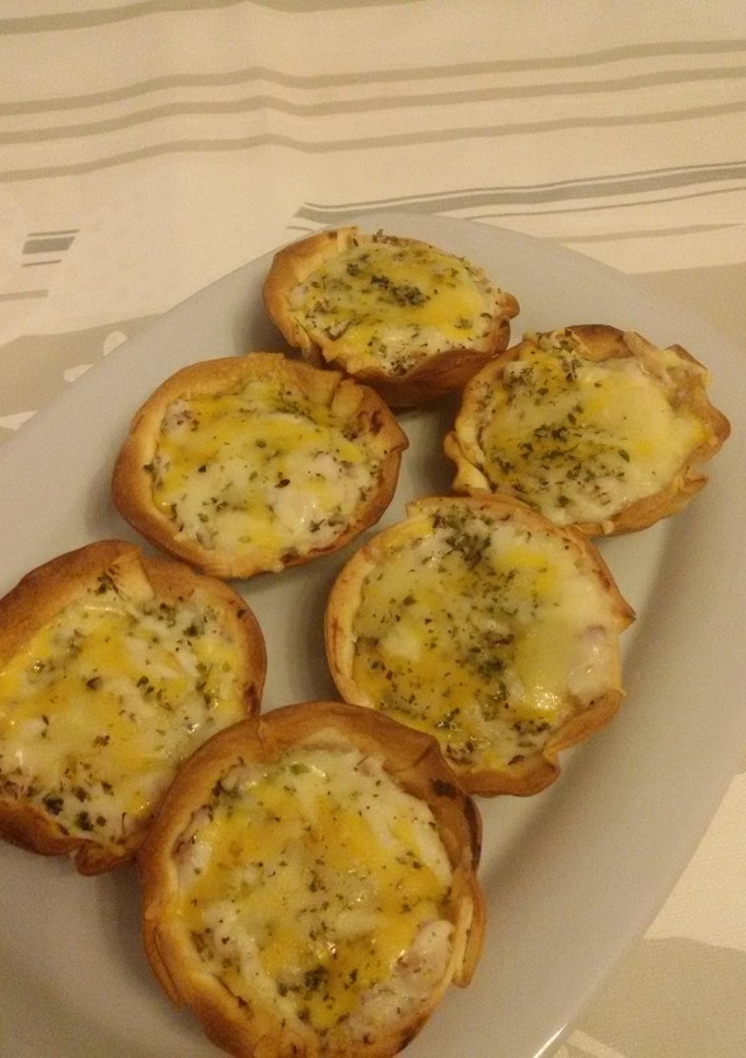 Una foto de Cestitas de pizza con thermomix