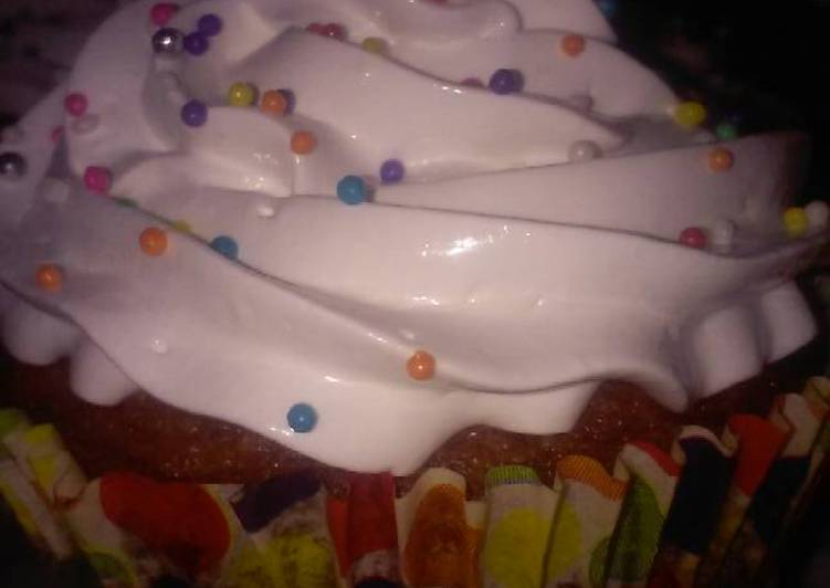 Cup cake de vainilla 🍥