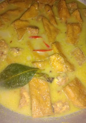 Foto resep Sayur tahu tempe kuah santan