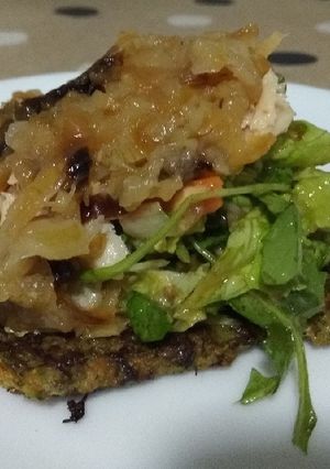 Una foto de Torta de brócoli y zanahoria