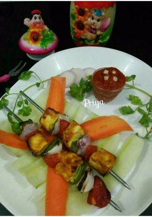 A picture of Healthy Paneer Tikka.