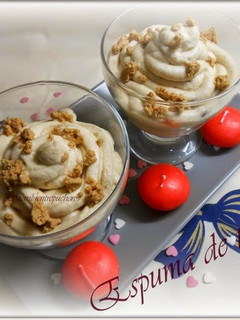 Una foto de Espuma de turrón