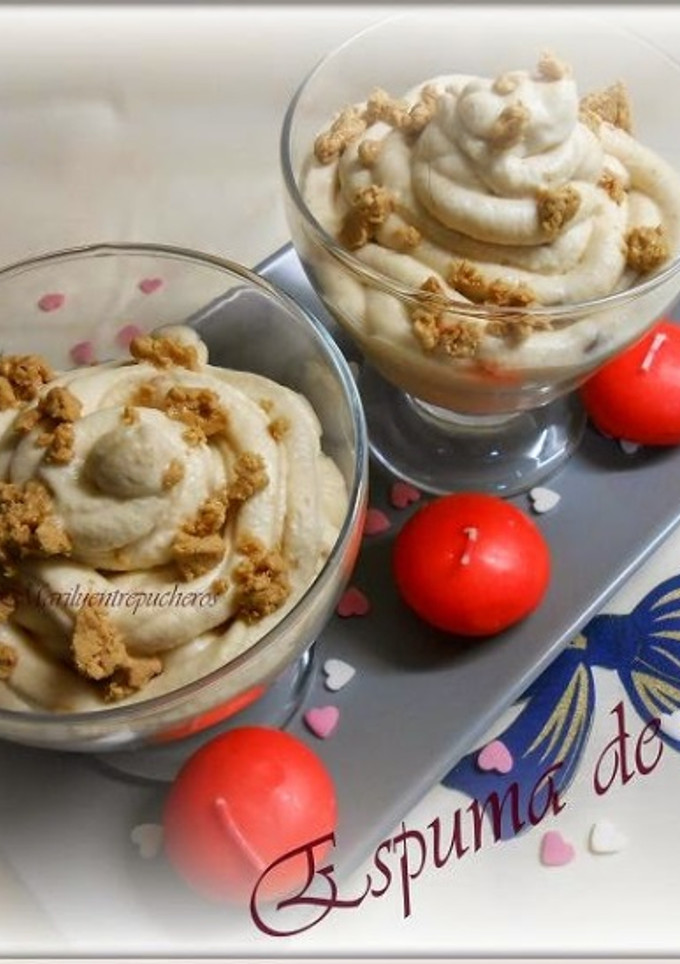 Una foto de Espuma de turrón