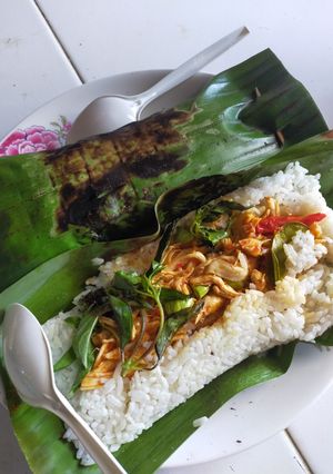 Foto resep Nasi bakar ayam