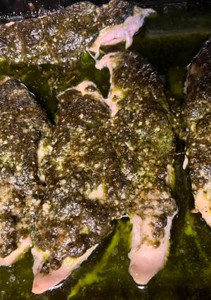 A picture of Homemade Pesto Chicken.