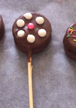 Una foto de Paletas oreo