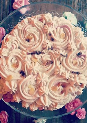 Une photo de Nude Cake au chocolat blanc, Philly cheese et amandes❤❤❤
