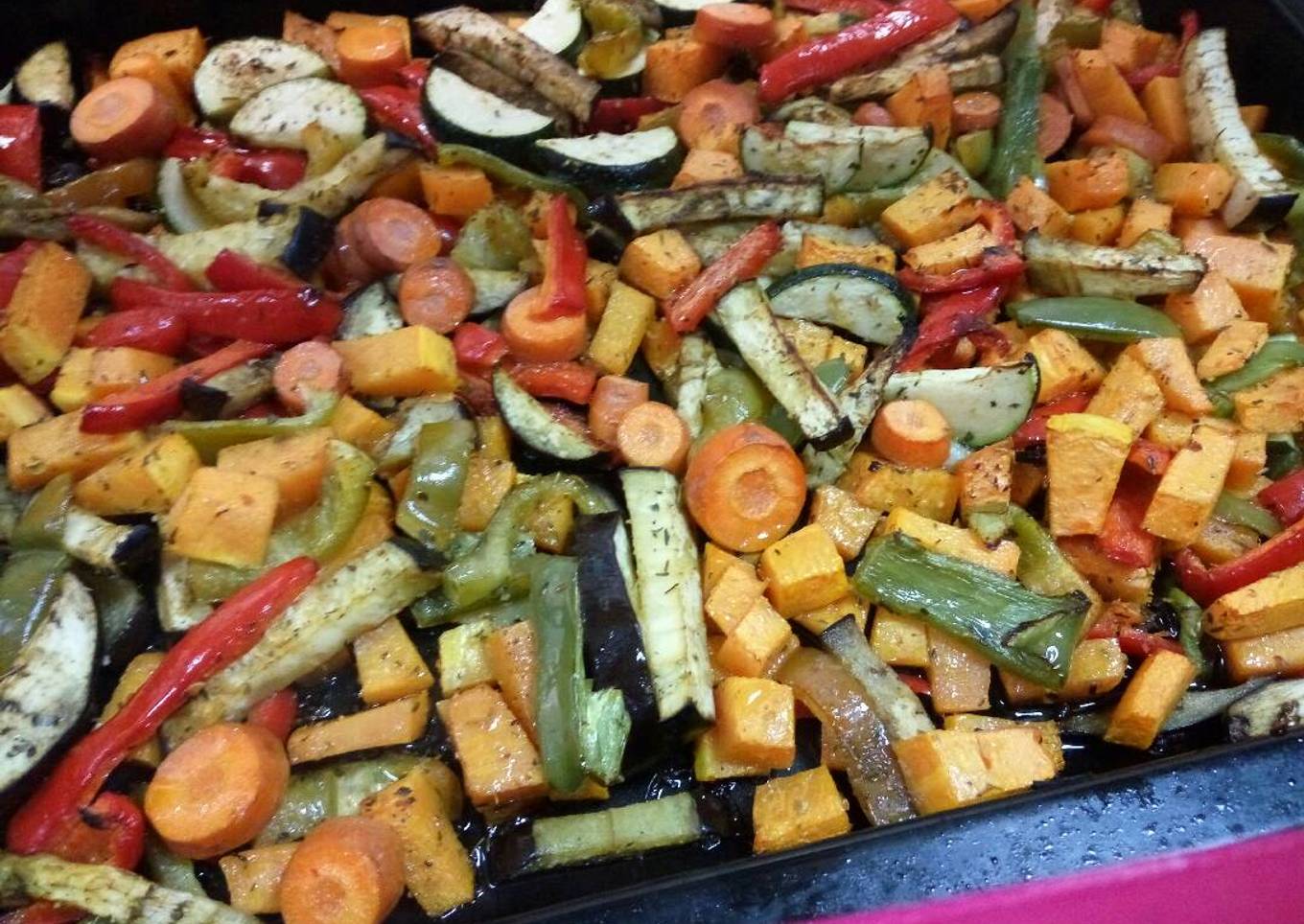 Verduras al horno con sus especias