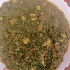 A picture of Corn Palak.