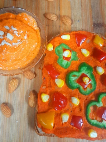 How To Make Open Sandwich with Almond Spread which So Delicious