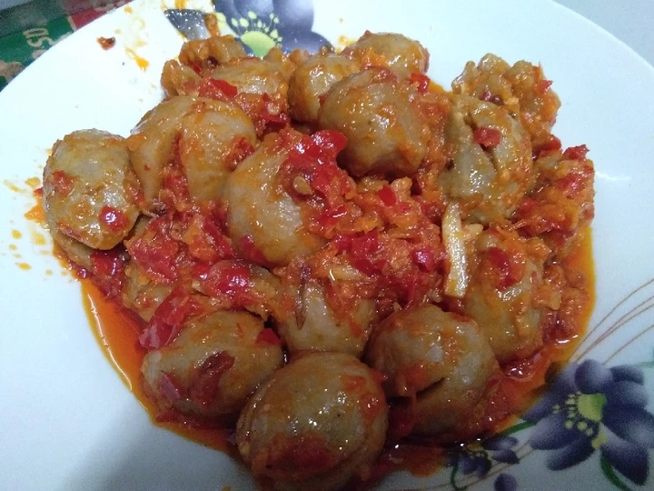 Langkah Gampang Membikin Resep Bakso pentol mercon yang Lezat Anti Ribet, Menggugah Selera