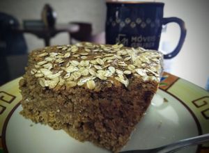 Foto de Bolo Low Carb de aveia, chia e passas