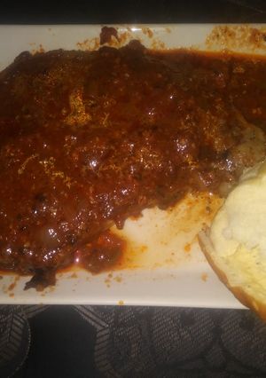 A picture of Anita's Rib 👁 Steak With Salsa.