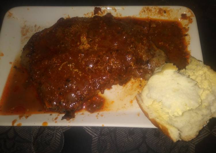 Anita's Rib �? Steak With Salsa