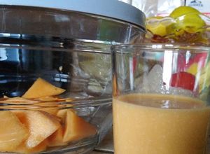 Une photo de Lait des graines de melon