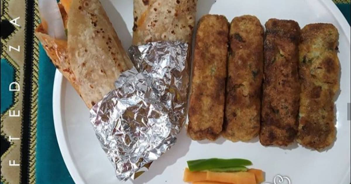 Chicken Cutlet Roll Recipe by Aashiya Daiya Cookpad