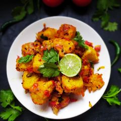 A picture of Bread Upma.