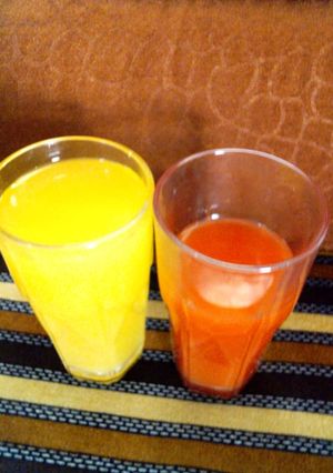A picture of Watermelon &pineapple drink.