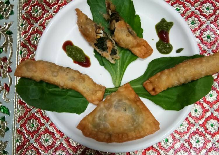 Simple Way to Make Super Quick Homemade Spinach cheesey stick and packets