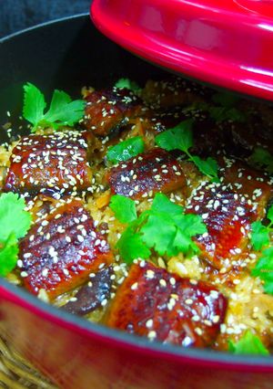 鰻魚油飯 的食譜成品照片