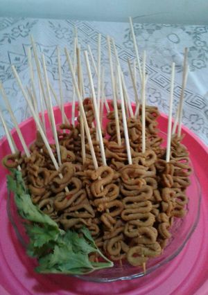 Foto resep sate usus bumbu pedas manis