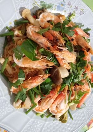 รูปของ วุ้นเส้นอบต้มยำกุ้ง