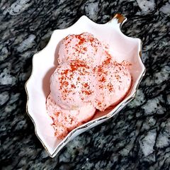 A picture of Chilli guava icecream.