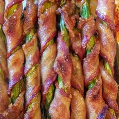A picture of Simple Brown Sugared Bacon-wrapped Asparagus.