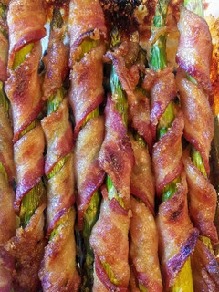 A picture of Simple Brown Sugared Bacon-wrapped Asparagus.