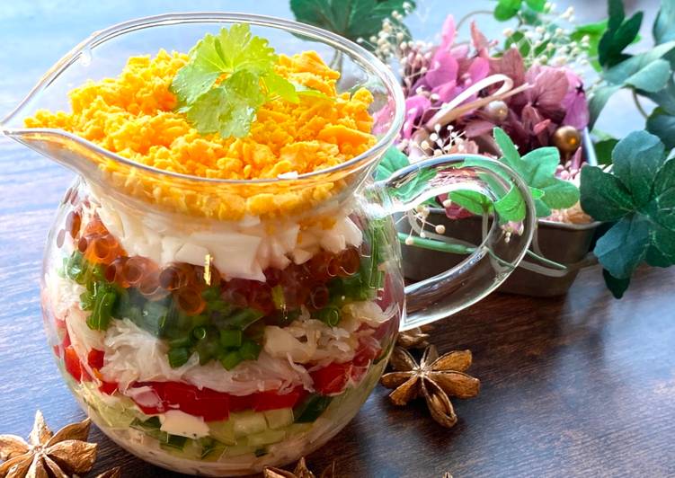 Simple Way to Prepare Homemade Glass Salad