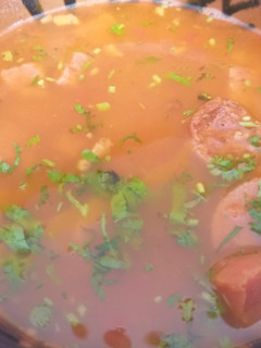 Una foto de Alubias con longaniza