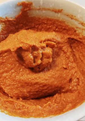 Une photo de Test de sauce cheddar vegan