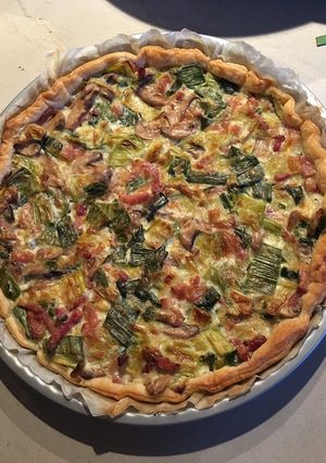 Une photo de Tarte aux poireaux