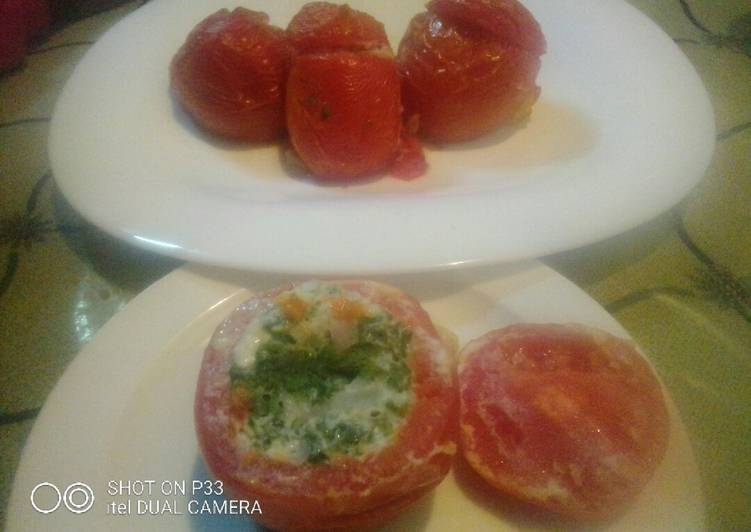 Oven baked stuffed tomatoes