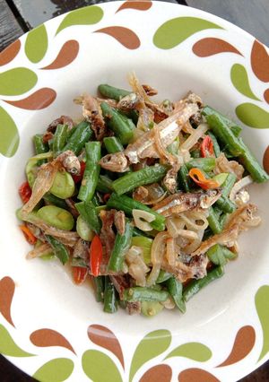 Foto resep Oseng kacang teri pete