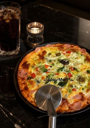 عکسی از دستور پیتزا دختر پز با خمیر جادویی👧🍕