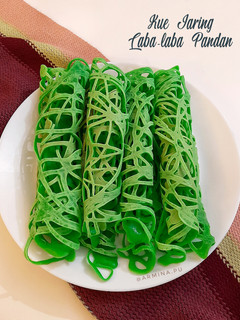 Foto resep Kue Jaring Laba-laba Pandan (takaran sendok)