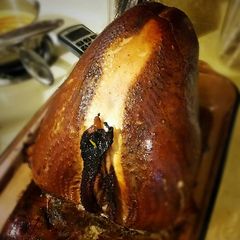 A picture of Cajun Injected Smoked Turkey Breast.