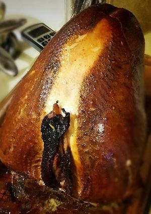 A picture of Cajun Injected Smoked Turkey Breast.