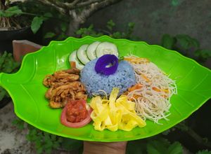 Foto resep Nasi Uduk Biru Bunga Telang