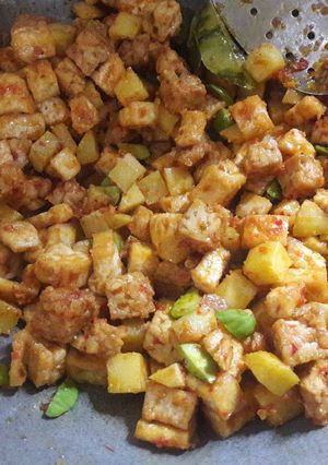 Foto resep Sambel goreng kentang tahu tempe