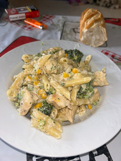Una foto de Pasta con brócoli