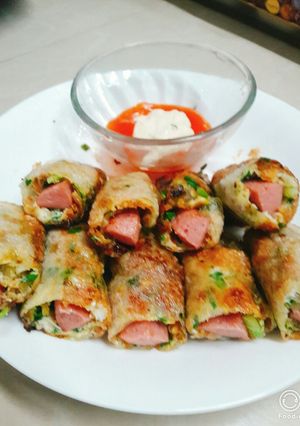 Hình của món Bánh tráng chiên giòn.