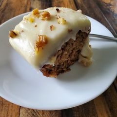 A picture of Zucchini Cake with Cream Cheese Frosting.