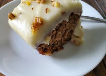 How to Recipe Tasty Zucchini Cake with Cream Cheese Frosting