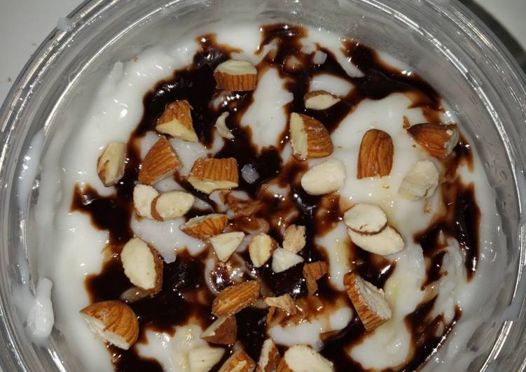 Almond joy overnight oats Almond joy overnight oats